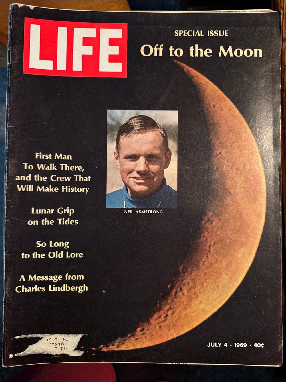 LIFE Magazine "Off to the Moon" Special Issue - Black & Gold Cover